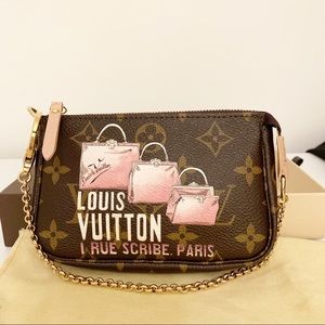Authentic Louis Vuitton 1 Rue Scribe Mini Pochette